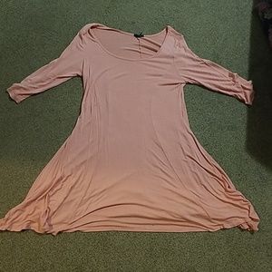 Peach colored dress